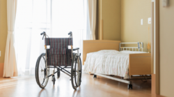 wheelchair in room